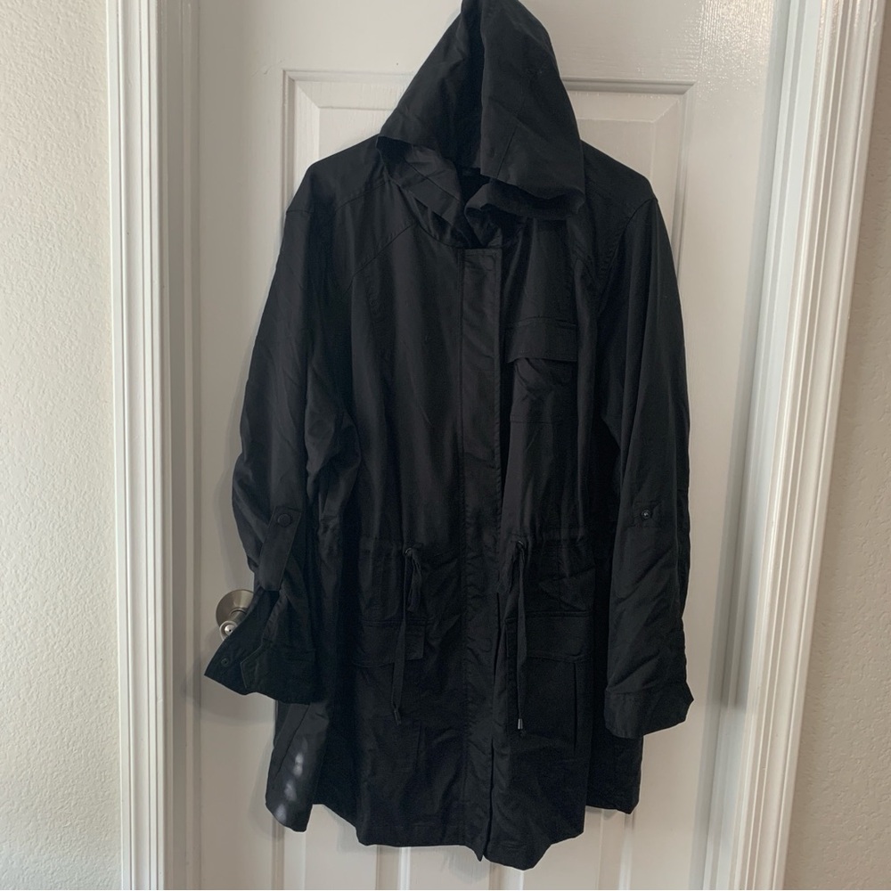 Torrid Nylon Rain Jacket Black Size 3